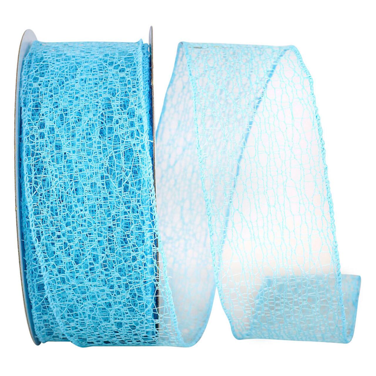 JAM Paper 2.5" x 25yd. Web Natural Wired Ribbon